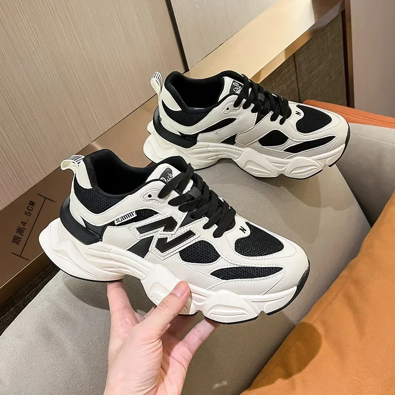 

Pop shoes female fashion retro autumn and winter new N sub running shoes hundred with thick bottom trainers tide