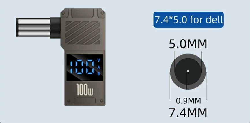 PD100W Typ-C zu DC Stecker Konverter USB C zu Laptop Lade Adapter Power Ladegerät Anschluss Spitze für Lenovo Asus HP Dell Samsung – Detail 22