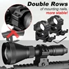 30MM/25.4MM Tactical Quick Release Scope Ring for 20mm Weaver/Picatinny Rail Adjustable Height Optical Riflescope Sight Mount 2