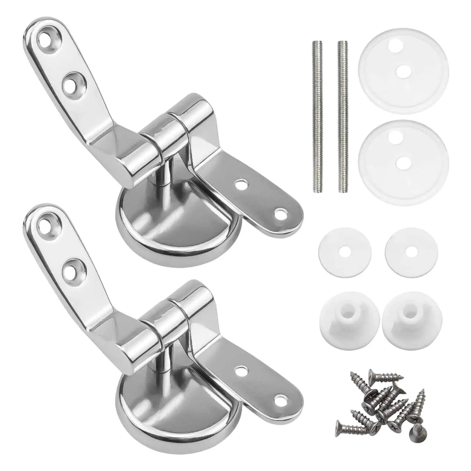 Toilet Lid Hinges WC Hinge Premium Universal Durable with Bolts Screw Fittings Toilet Replacement Part toilet seat accessories toilet hinge replacement For Flush Cover