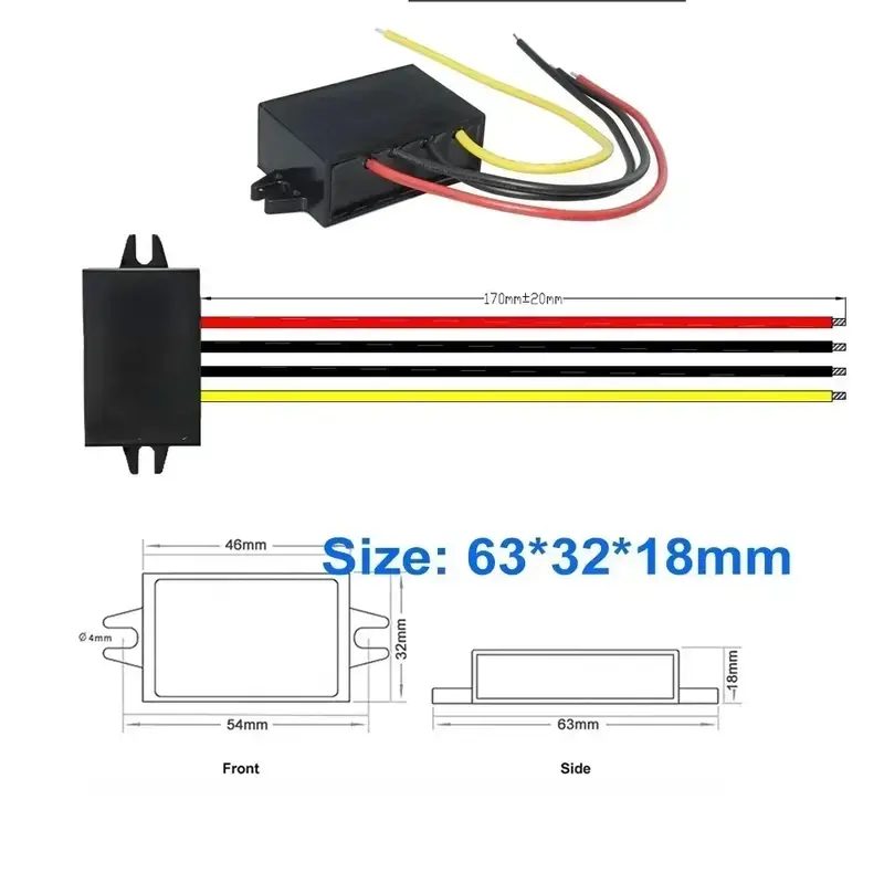 12V 24V to 5V 5A 3A 10A Step Down DC-DC Power Converter 8-36V Buck 5V Switching Voltage Power Supply 12Volt to 5Volt for Car LED - Image 6