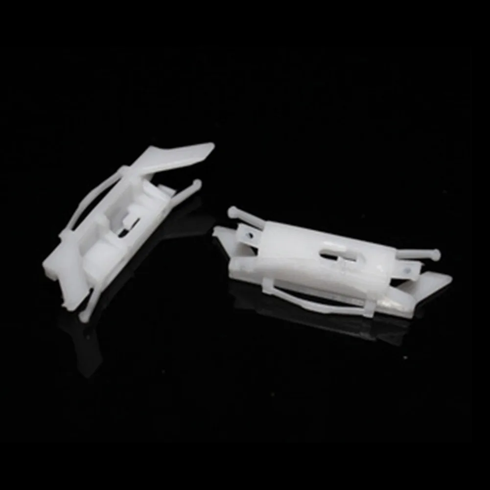 

10Pcs Car Roof Weather Strip Moulding Drip Rail Clips For Honda White Clips Automobile Clamp Accessories