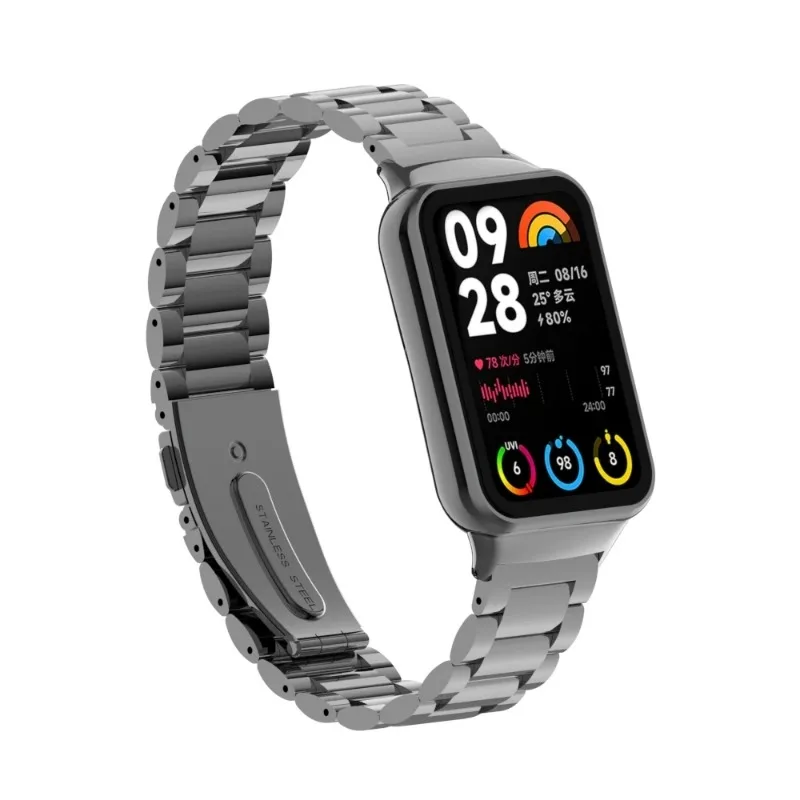 Premium Stainless Steel Bracelet Strap for Smartwatches - Elegant Replacement Band Accessories