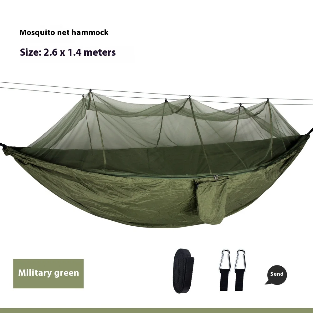 2 Person Camping Hammock Mosquito Net Outdoor Swing For Hanging Garden