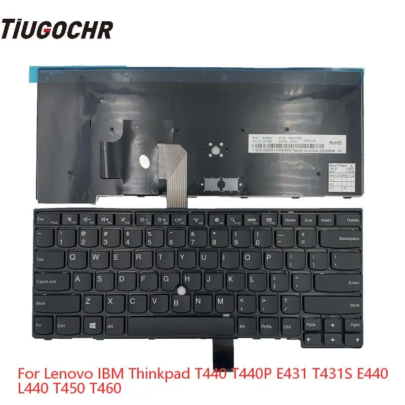 

Новая английская Клавиатура США для Thinkpad E431 E440 L440 L450 L460 черная рамка без указателя 04Y0824 01AX319 04Y0968