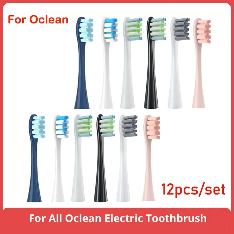 Electric Toothbrush Tooth Brush Heads 12PCS Suitable For Oclean X/ X PRO/ Z1/ F1/ One/ Air 2 /SE