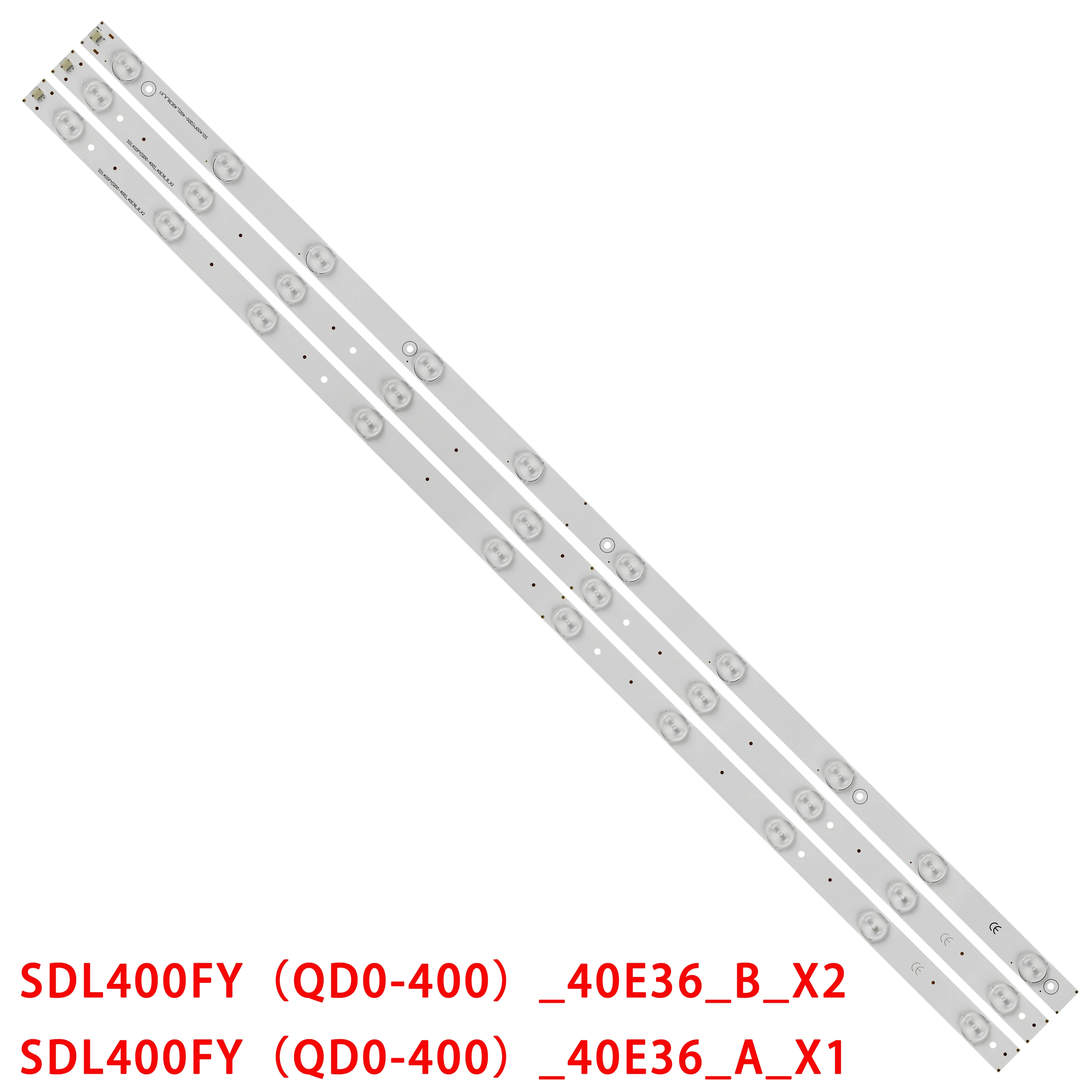 

3pcs/set 765mm LED Backlight strip For Dl4077i Dl4077 SDL400FY(QD0-400)_40E36_A_X1 SDL400FY(QD0-400)_40E36_B_X2