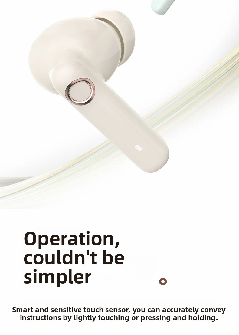 Bluetooth Earphones Comfortable Long-Wearing Earbuds New 2025 Model Pain-Free De