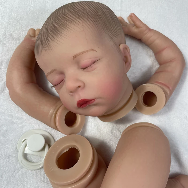 

Комплект реборн с 3d-рисунком, 21 дюйм, джудная Спящая кукла с окрашенными волосами, в сборе, высокое качество, сделай сам, части куклы, формы