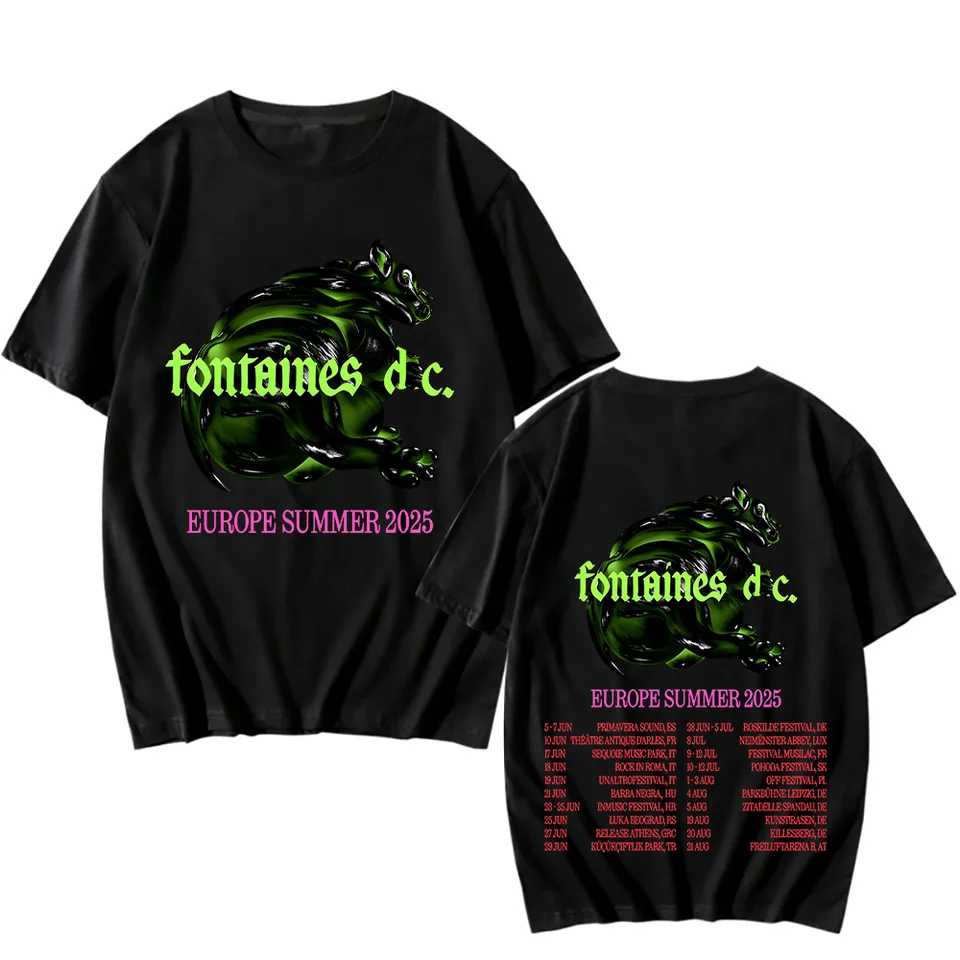 Fontaines DC Europe Summer Tour 2025 T-shirts Funko Pop Short