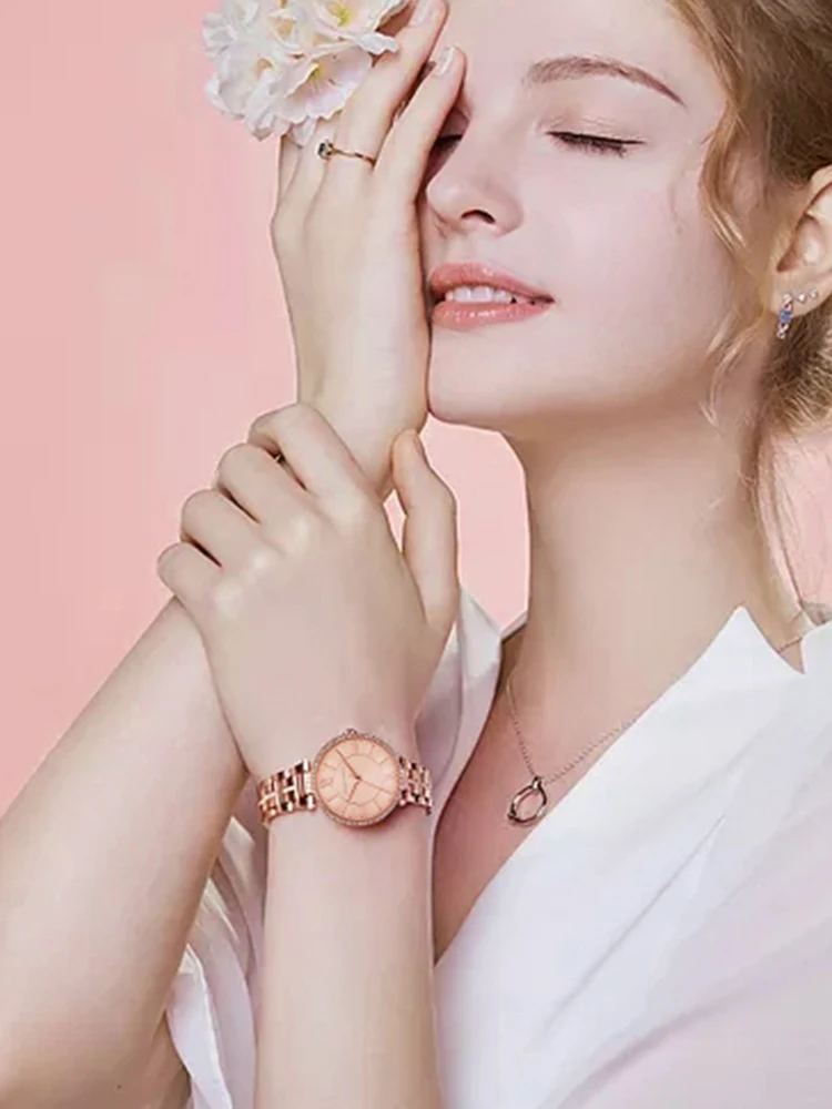 Famous Watch For Women Brand British Designer Original Japanese Movement Luxury Ladies Leather Rhinestone Wristwatch Reloj Mujer - 6
