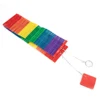 Outdoor Wooden Wind Chimes Yard Garden Colourful Kindergarten Bells Rainbow Wind Chime Wall Hanging Decorations Home Decor 6