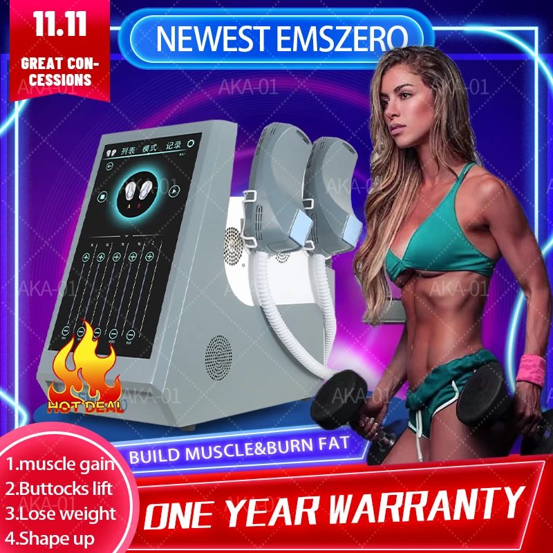zero NEO Rf 14 테슬라 6500W Hiemt 기계, 지방 연소 근육 자극 바디 조각, 골반 바닥 엉덩이 리프트
