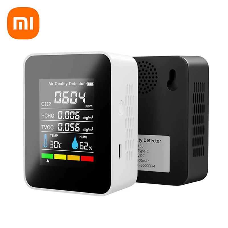 Xiaomi NEW 5 in1 CO2 Meter Digital Temperature Humidity Tester Carbon