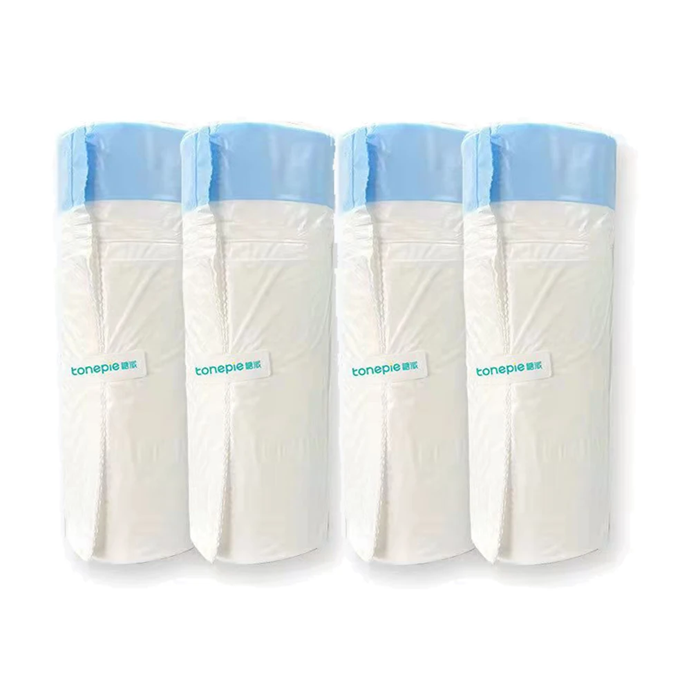 

4 Rolls Tonepie Smart Cat Litter Box Special Cat Litter Bag Cat Toilet Garbage Bag Degradable Pet Poop Trash Bags for Cat 15bags