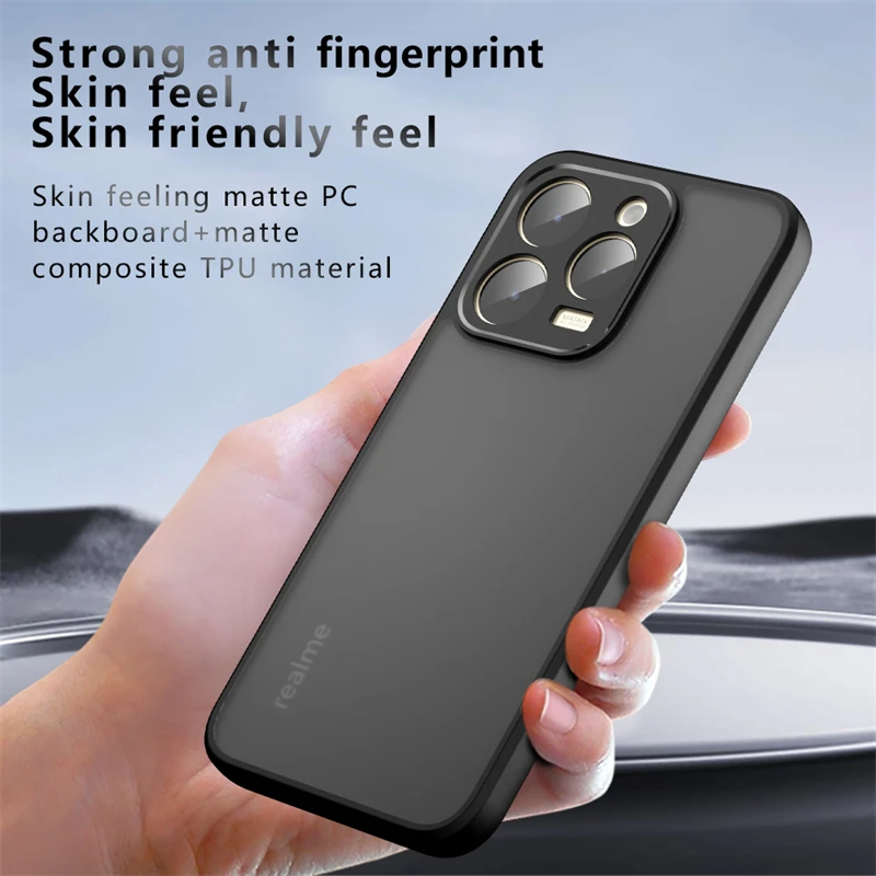 Translucent Shockproof Matte Back Phone Case - Anti-Knock Design