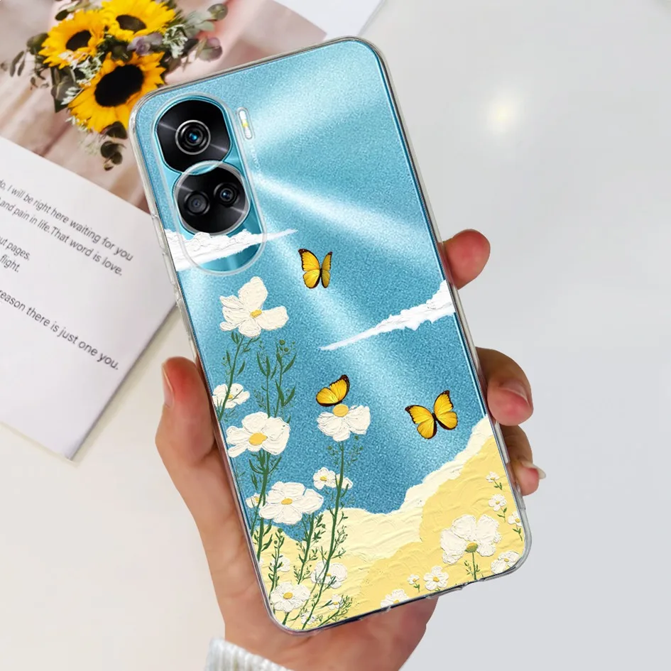 Stylish Pattern Soft Silicone Clear Back Cover