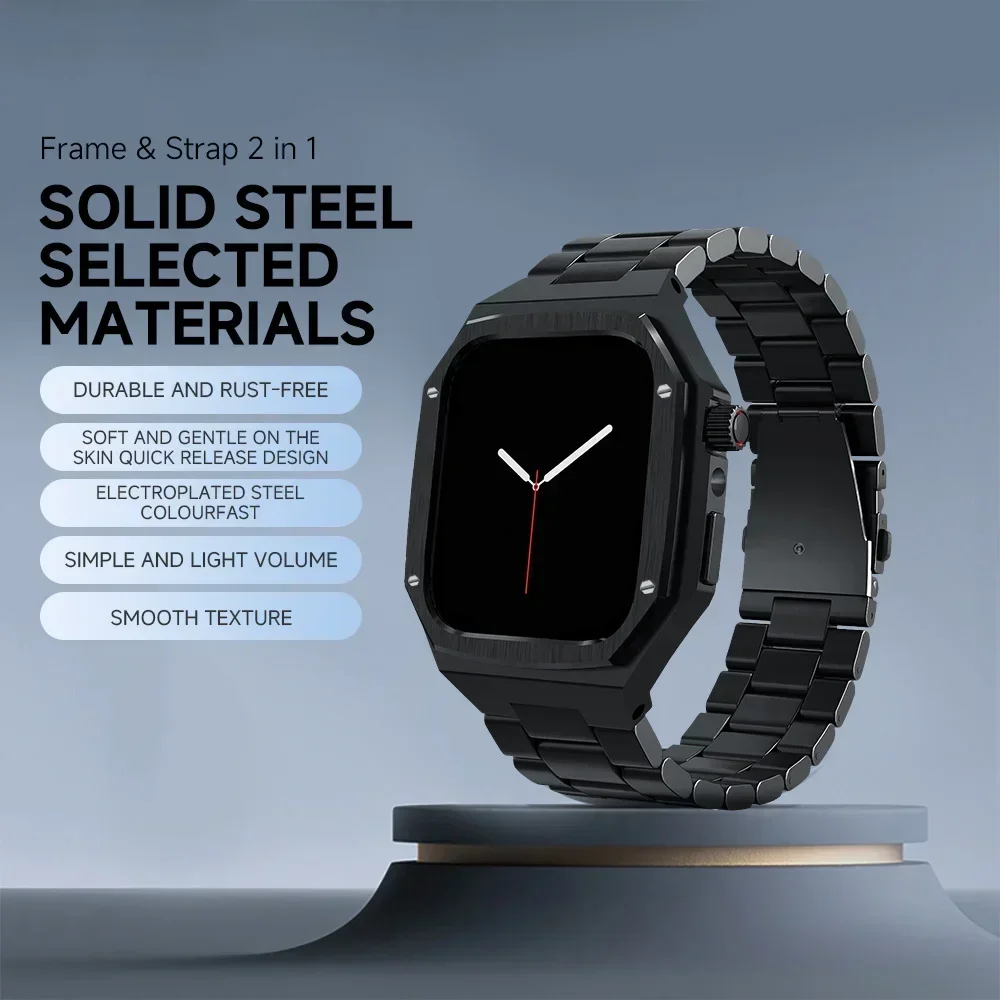 Luxury Stainless Steel Apple Watch Band Modification Kit