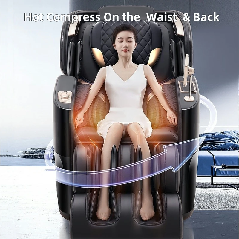 JKR Newest Full Body Electric Luxury Massage Chair SL Track Manipulator Zero Gravity Automatic Telescopic Calf Bluetooth Speaker 3