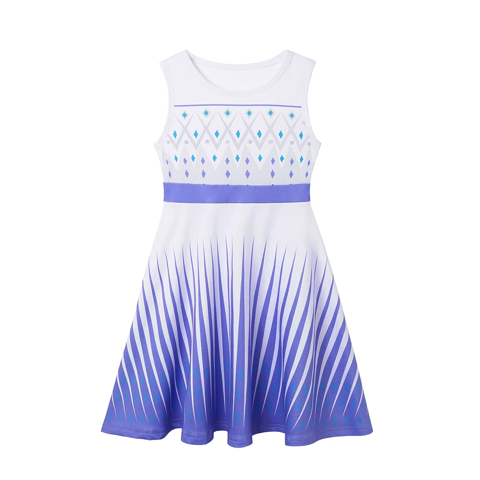 thumbnail image 1 of Vestido de estilo princesa para niñas, ropa informal de algodón con dibujos animados, ropa de cumpleaños para niñas de 2 a 8 años, 2024, 1 of 5