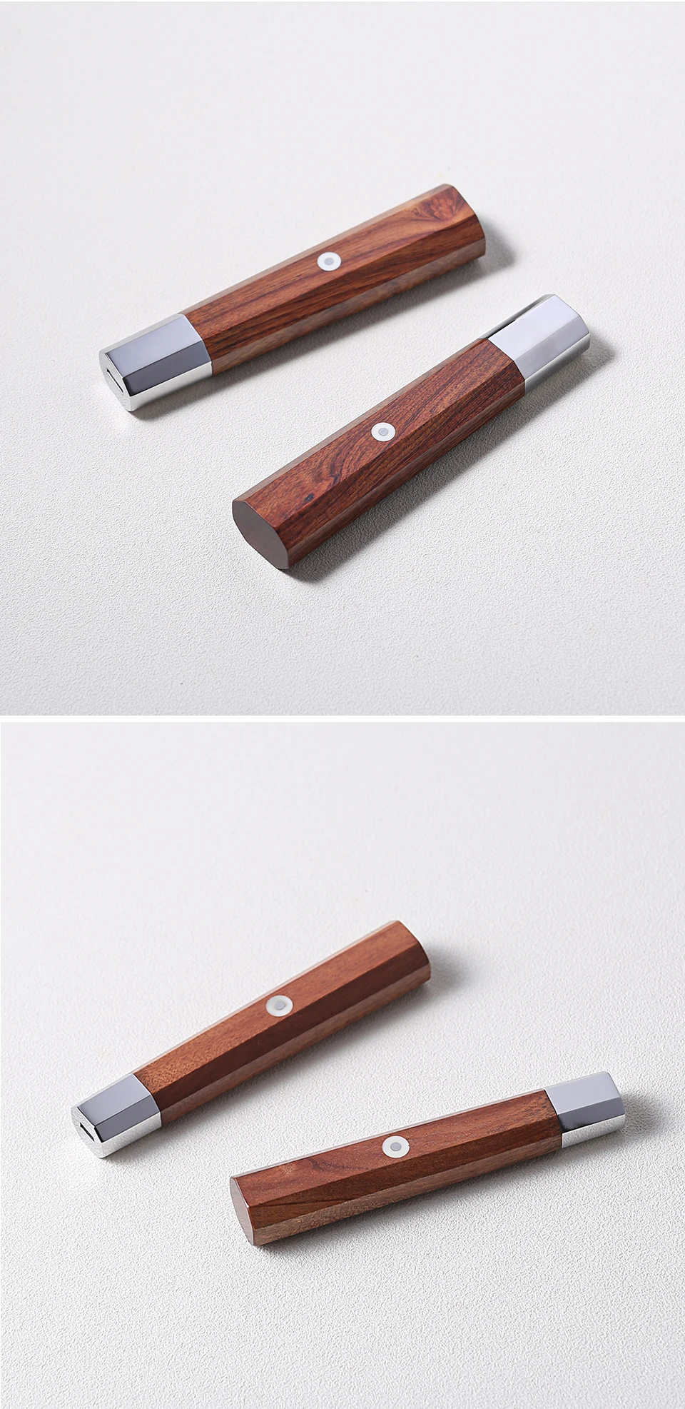 Description Picture 6 of itemJapanese Classic Style Octagonal Knife Handle DIY Handmade Kitchen Chef Knife Utility Stainless Steel Rosewood Knives Handles