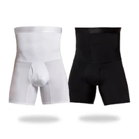 Hommes ventre contrôle Shorts corps Shaper Compression taille haute formateur ventre contrôle minceur Shapewear Boxer sous-vêtements Fajas 5