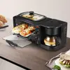 Mini 3 In One Multi Function Breakfast Maker Machine Set Toaster Coffee Maker 1