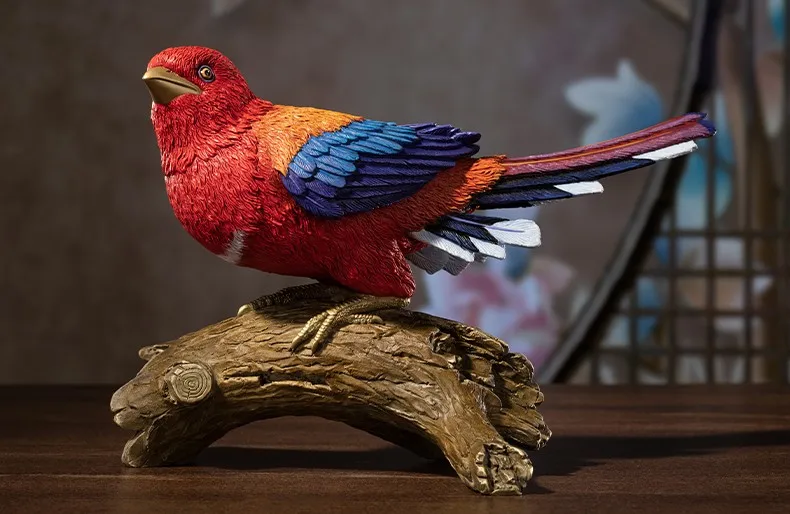 Chine Sculpture en bronze d'oiseau de décoration intérieure et