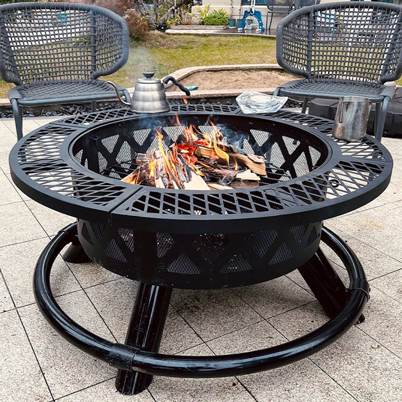 2-in-1 Charcoal Grill Heater 3