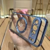 For Google Pixel 7A 8 8Pro 8A Case Transparent Electroplating Magnetic Wireless Charging For Magsafe Back Protect Cover 1