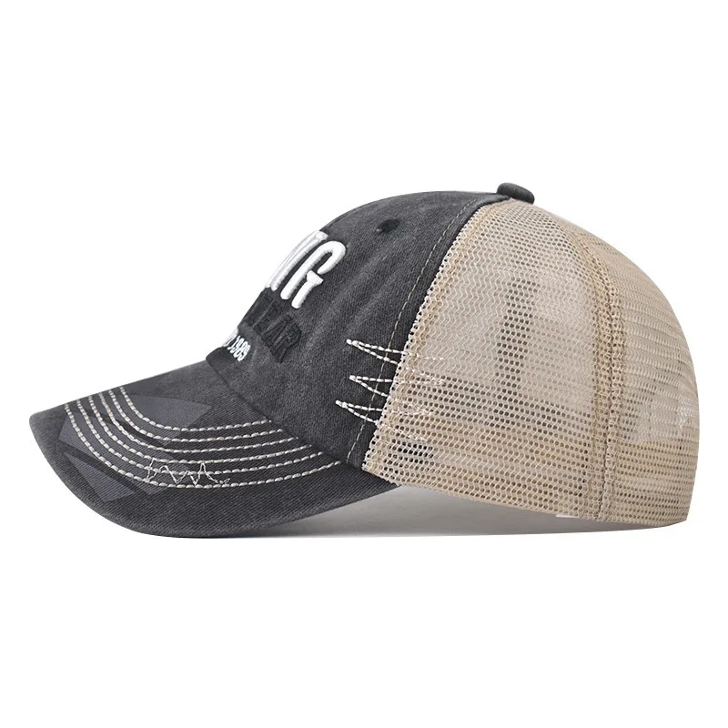 New Style Unisex Classic Outdoor Baseball Cap Letter KING Print Trucker Hat Fashionable Summer Accessory For Men And Women