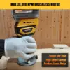 Mellif Cordless Compact Router, Brushless Palm Router Wood Trimmer Tool Compatible with Dewalt 18V 20V MAX Battery(TOOL ONLY) 3