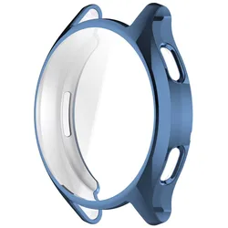 Premium Soft TPU All-Around Protective Case for Smart Watches - Durable Shell Bumper & Protector Accessories (Blue)
