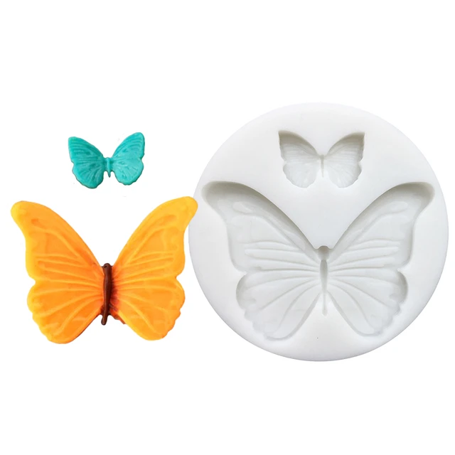 3D Butterfly Fondant Cake Mold Butterfly Shape Silicone Baking Mold  Chocolate Baking Fondant Cake Decorating Tools Resin Mould - AliExpress