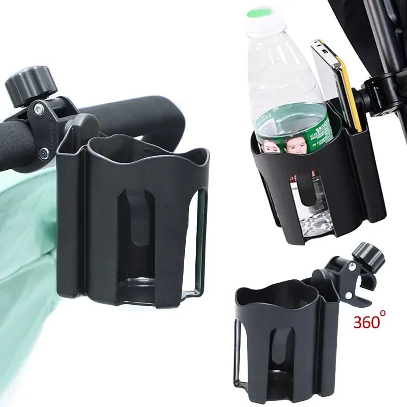 Description Picture 2 of item2 in 1 Baby Stroller Water Cup Holder with Mobile Phone Holderbottle Holderelectric Carbicycle Universal Water Bottle Holder