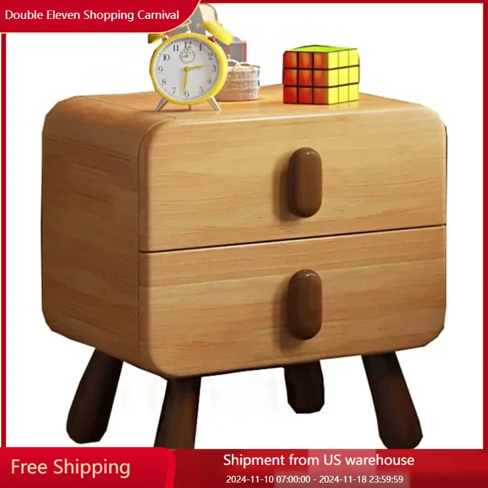 Children's bedside table, Nordic creative mini storage cabinet, square side table with drawers, children's bedside table