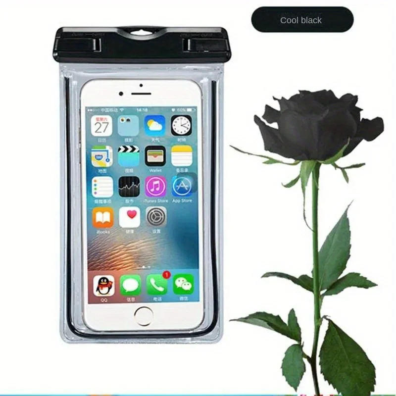 1pcs Universal Waterproof Phone Pouch Cellphone Dry Bag Case Underwater Phone Protector PV Cover for Kayaking, Beach, Fishing