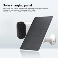 Panneau solaire 3W 6V type-c panneaux solaires cellules solaires extérieures Chargerfor caméra de sécurité/sonnette/petits appareils électroniques 5