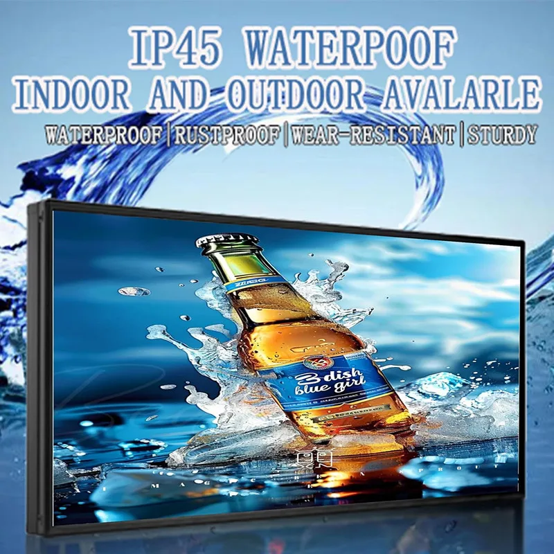 66x34 Inch P5 Outdoor LED Display, Waterproof WiFi USB Programmable Full Color Video Board for Shop 2