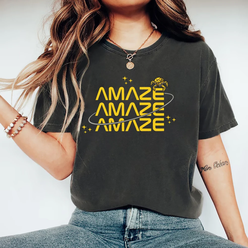 Amaze Amaze Amaze T-Shirt Project Hail Mary Rocky Shirt Unisex Grafik-T-Shirts Kurzarm Casual T-Shirt Tops Geschenk für Buchliebhaber