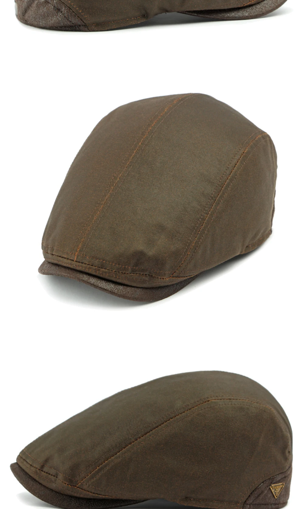 HT4573 Baskenmützen Neue Hochwertige Herbst-Winter-Mütze für Männer und Frauen Wasserdichte Fleece-Gefütterte Ivy Flat Cap Unisex Verstellbare Baskenmütze – Detail 9