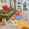 Bedroom Home Carpet Large Area Colorful Living Room Flower Thickened Decoration Rug коврик Kidsroom Maison Tapis 양탄자 Pink Decor 5