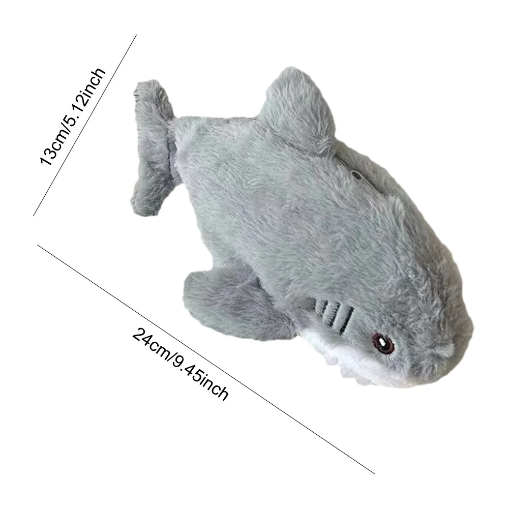 상어 필통 대용량 귀여운 플러시 상어 펜 가방 휴대용 카와이 필통 학생 문구류 학교 사무용품