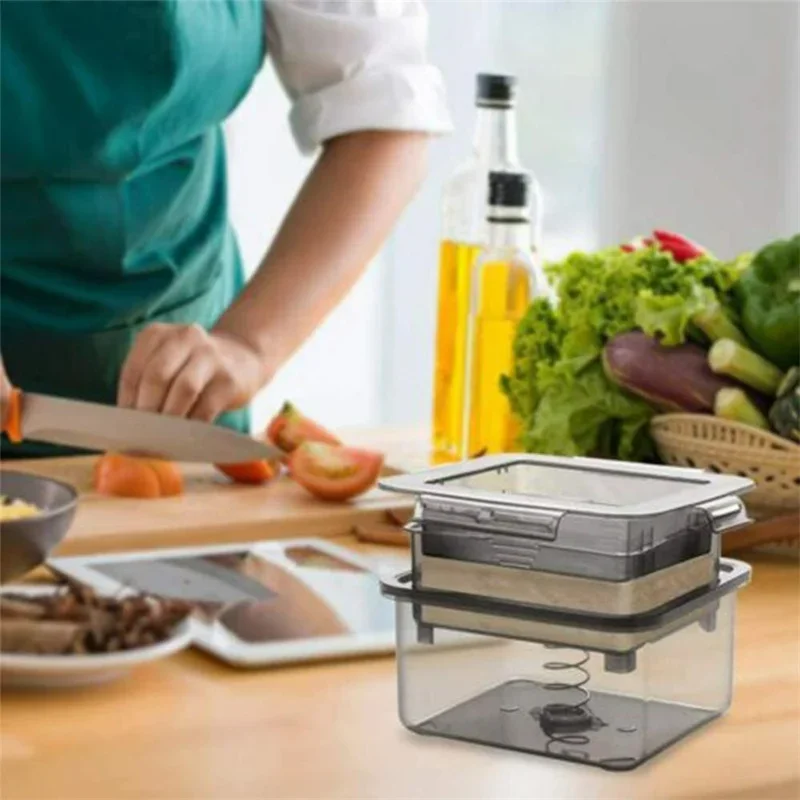 Tofu Press 3-Layer Tofu Drainer Making Mold Built-in Drainage Water Removing Tool Dishwasher Safe Home Kitchen Cooking Camping kitchen utensils tofu mold