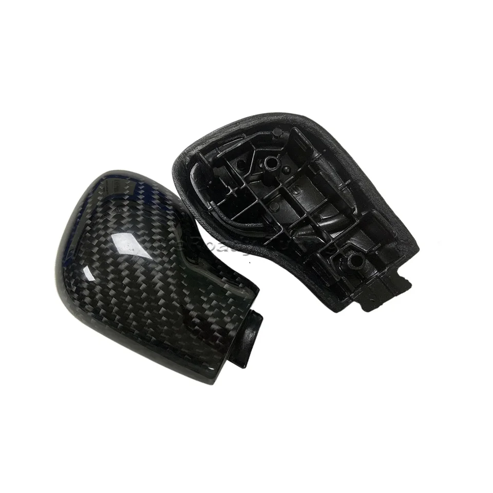 HIBEYO Koolstofvezel autoversnellingsknoppen afdekking geschikt voor Volvo XC40 XC60 XC90 V60 V90 S60 S90 versnellingspook hoofdkap Gear Shift Knob