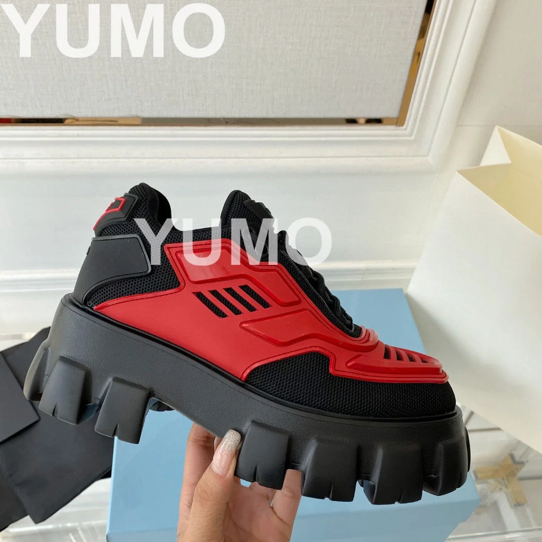 

Women Platform Round Toe Cotton Fabric Designer Shoes Sping Autumn Outdoor Runway Walking Climb Shoes Size 41 High Quality