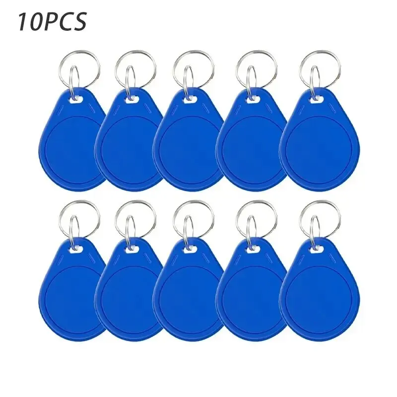 RFID Keyfobs 10PCS 13.56Mhz RFID UID Token Copy Keykobs Changeable Attendance Management Clone Keychain Tag For Mif 1k S50 Writable Badge