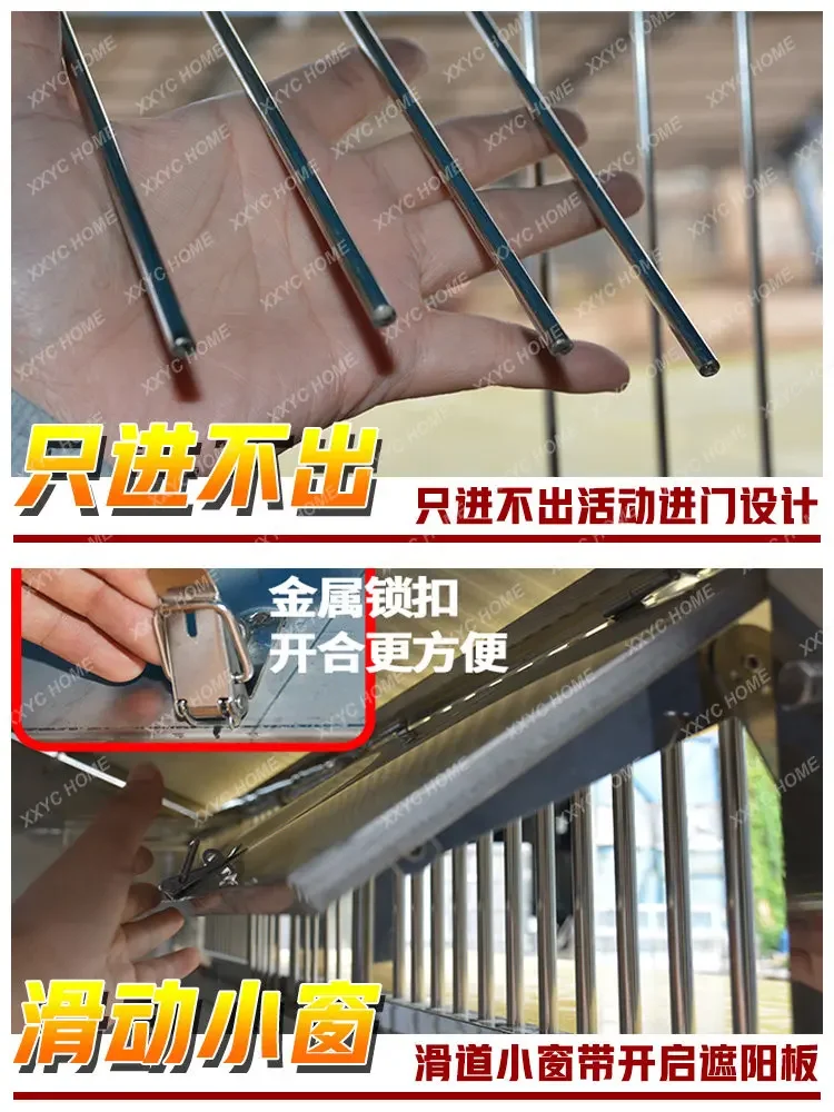 Stainless Steel Pigoen Cage Large Breeding Cage Large Household Breeding Outdoor Pigeon House