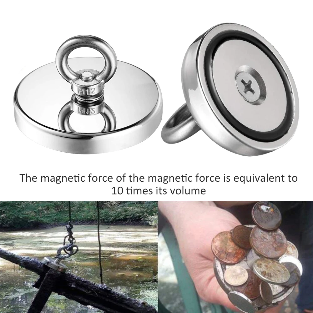 D20 D90 Search Magnet Ultra Strong Neodymium Magnets Fishing Strong Magnetic Rings Powerful Salvage Magnet Rare