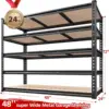 48.2''W Garage Shelving Heavy Duty Storage Shelves 3000LBS Heavy Duty Shelving 72''H Adjustable Metal Shelves 3